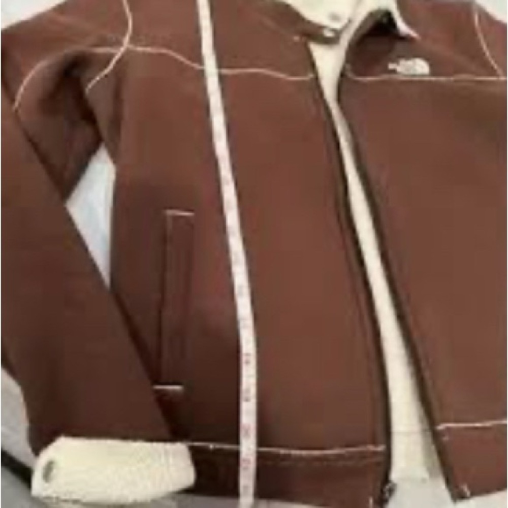 The North Face Brown Jacket with Cream Accents
